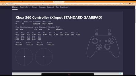 GamePad Tester.